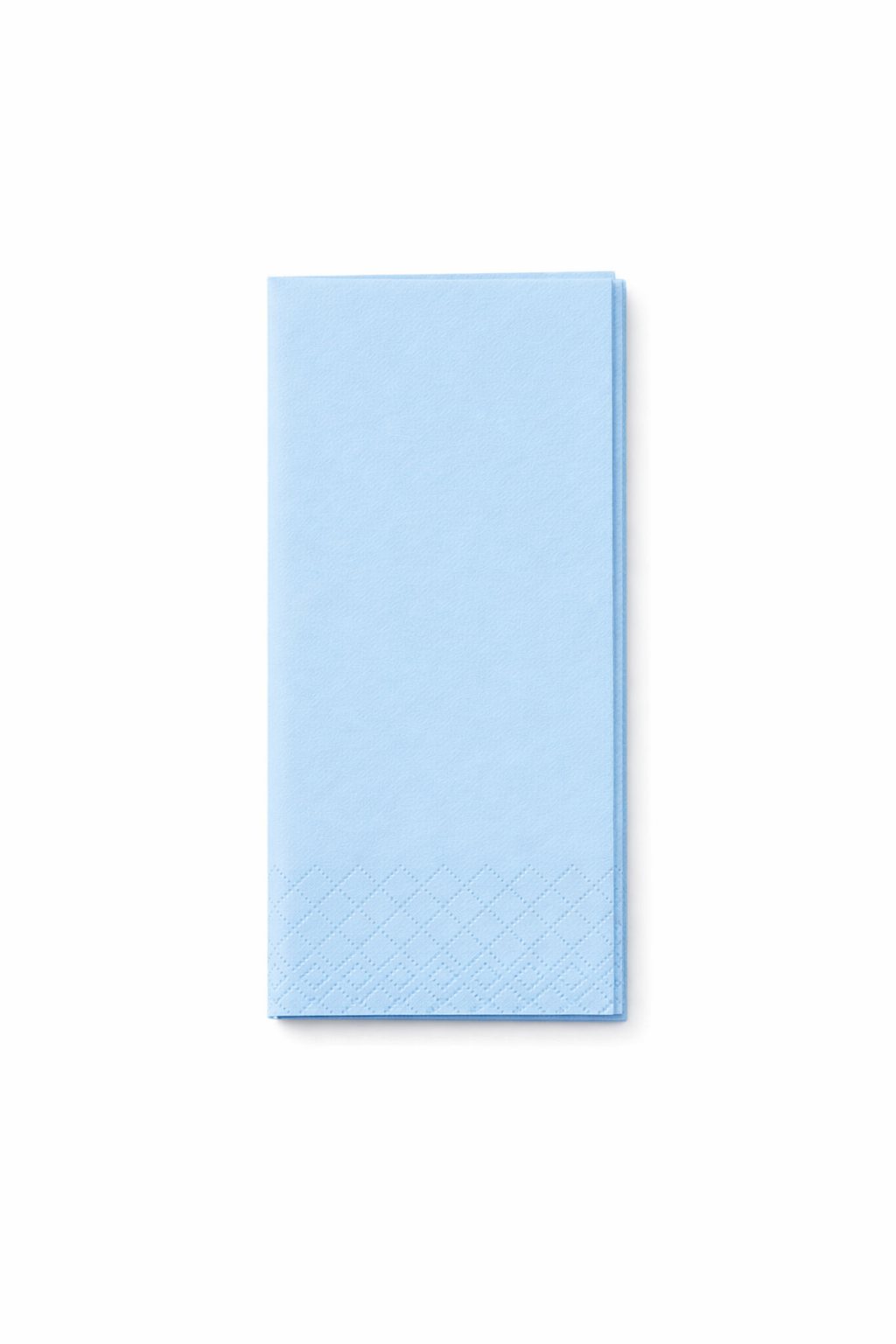 Servietten 33x33cm 2-lagig 1/8 Falz Hellblau - 2000 Stück
