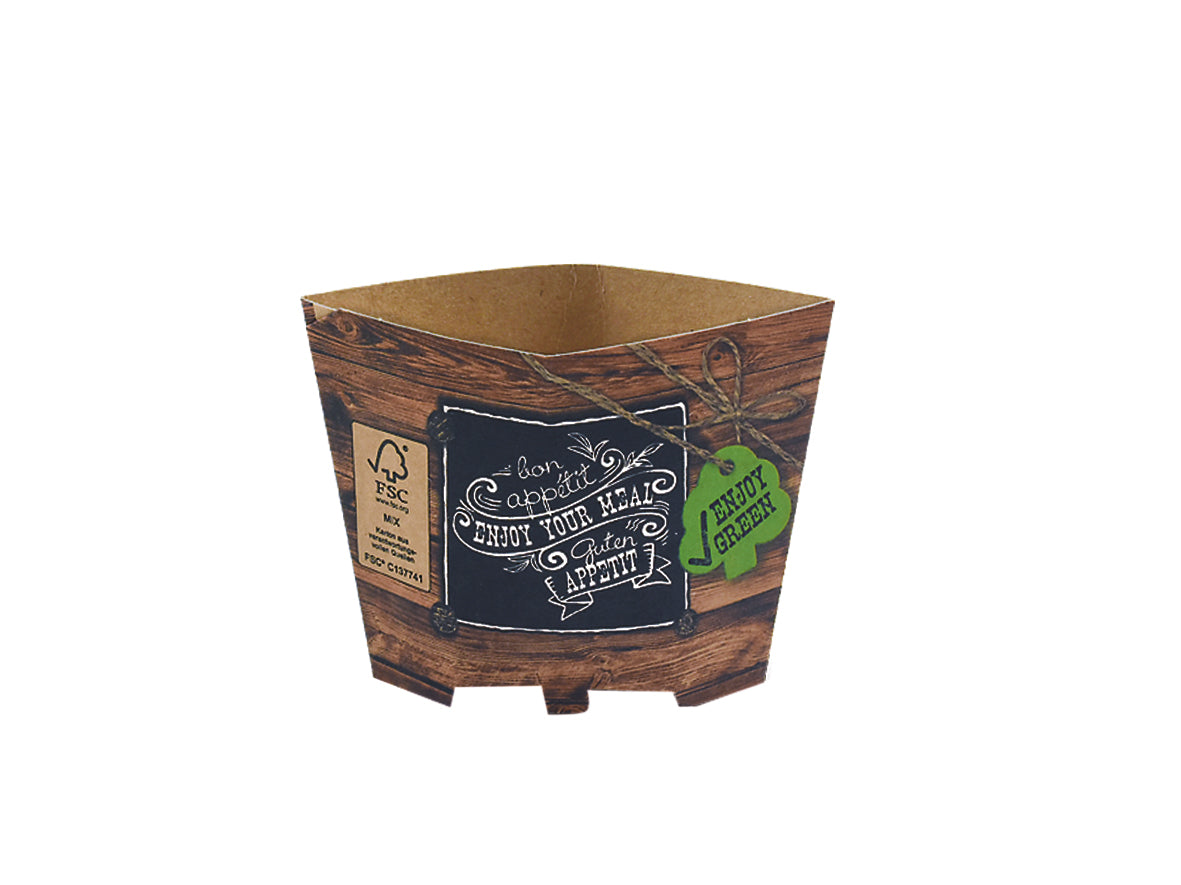 Wrap Schütte Pappe Enjoy Green 55x55x70mm - 500 Stück