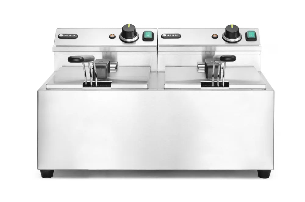 Fritteuse Profi Line, 2×8 l, HENDI, Profi Line, 16L, 230V/7000W, 605x460x(H)369mm