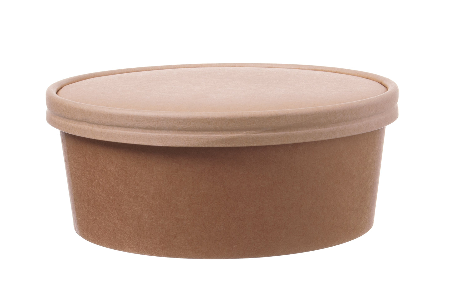 Einweg Salatschale mit Papp-Deckel braun 1200ml - 300 Stück