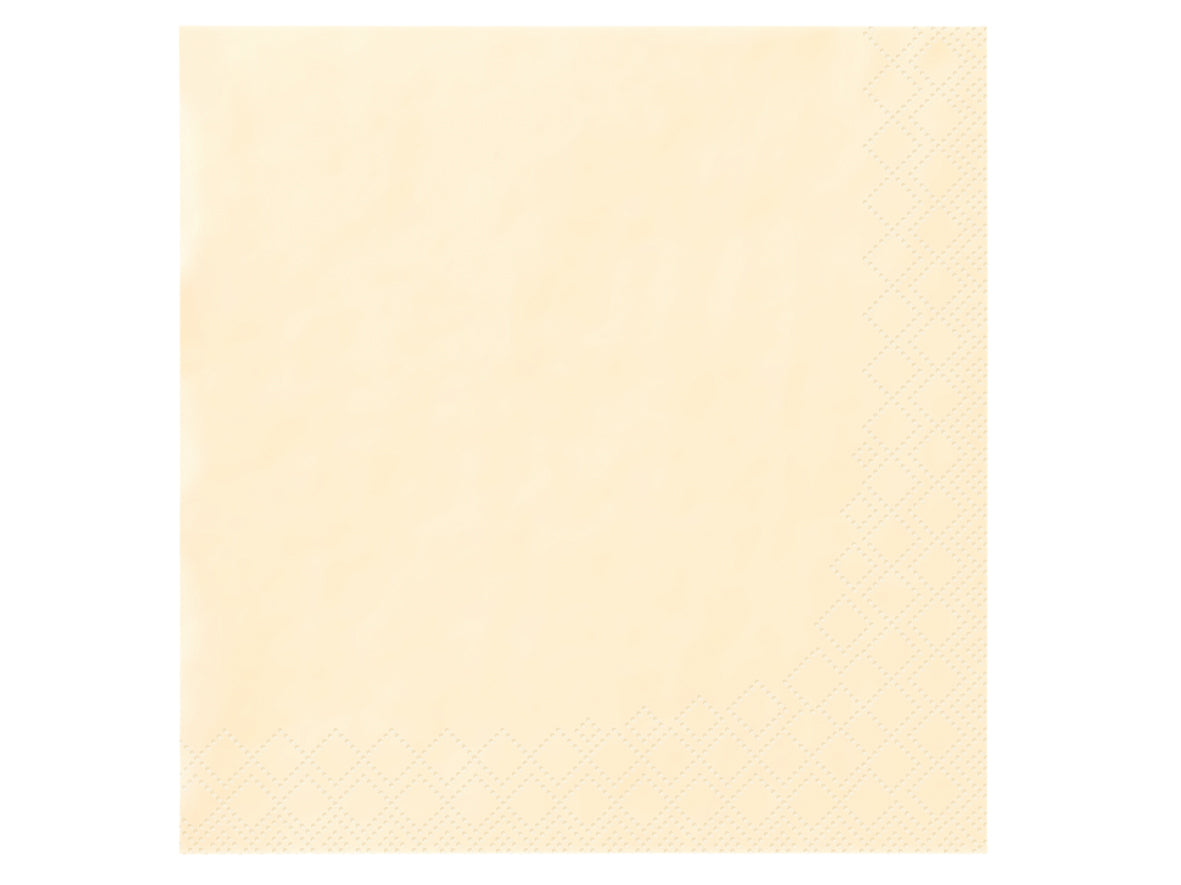 Servietten 40x40cm 3-lagig 1/4 Falz Creme - 1000 Stück