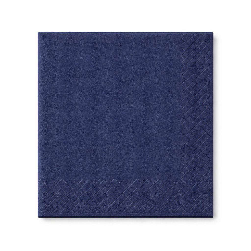 Servietten 24x24cm 3-lagig 1/4 Falz Blau - 1000 Stück