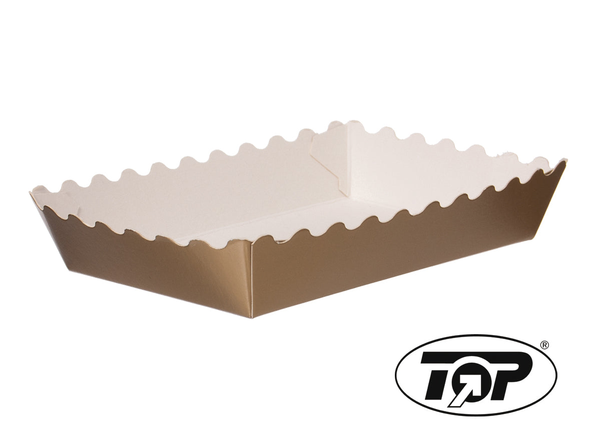 Gebäckschale Keksschale Pappe Weihnachten 115x75x25mm - 500 Stück