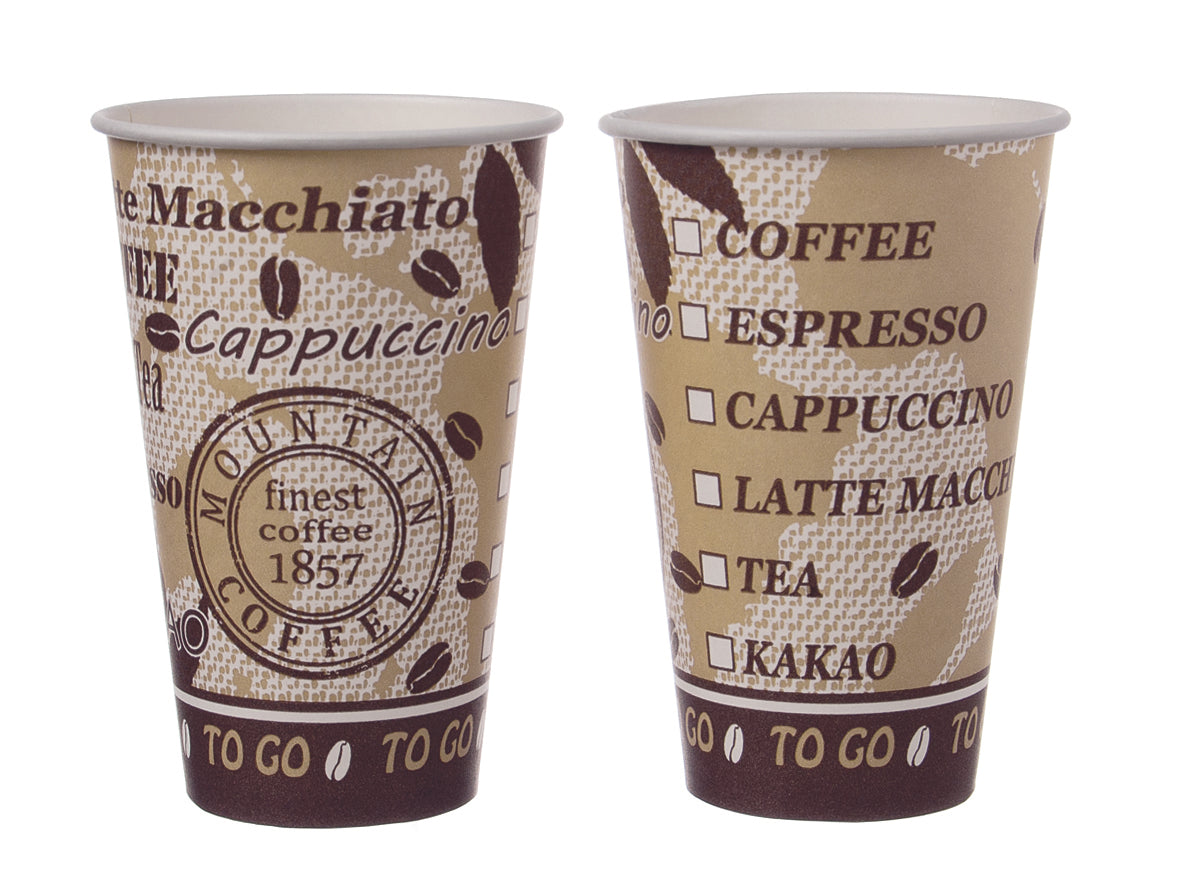 Kaffeebecher Pappe To Go Neutral 0,20l Ø 80mm - 1500 Stück