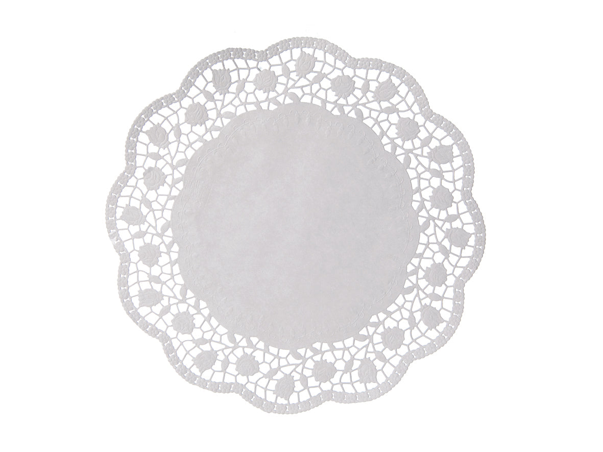 Tortenspitzen rund Ø 28 cm weiss - 2000 Stück