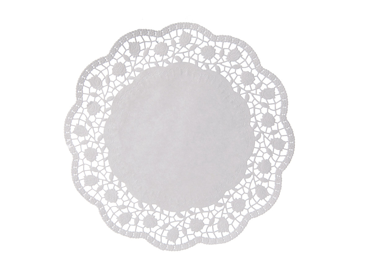 Tortenspitzen rund Ø 34 cm weiss - 2000 Stück