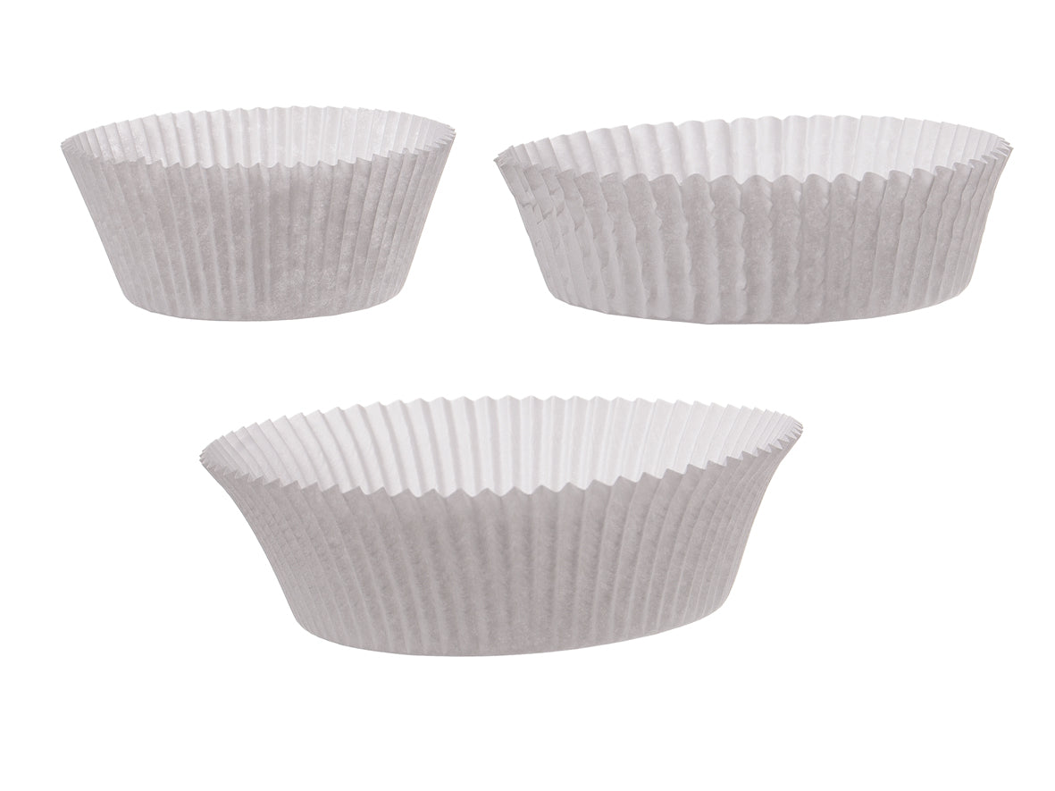 Backförmchen weiß Ø 8,0 cm Höhe 3,5 cm - 1000 Stück