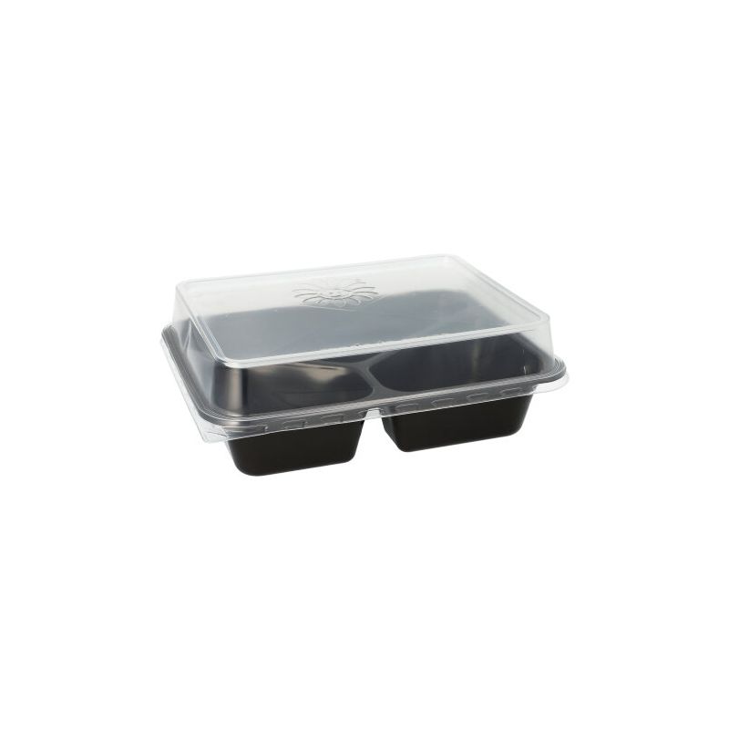 Mehrweg Menüschale 3-geteilt 227 x 178 x 45mm - 400 Stück