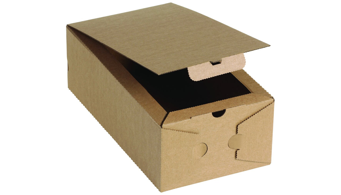 Pizzakarton 27x17x7 Calzone Braun ohne Druck - 200 Stück