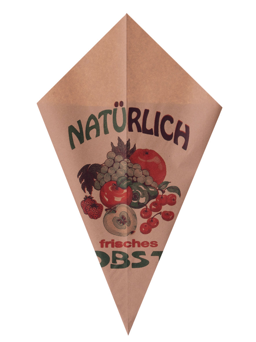 Obst Papier Spitztüte 3/4kg 31x31x43cm braun - 1000 Stück