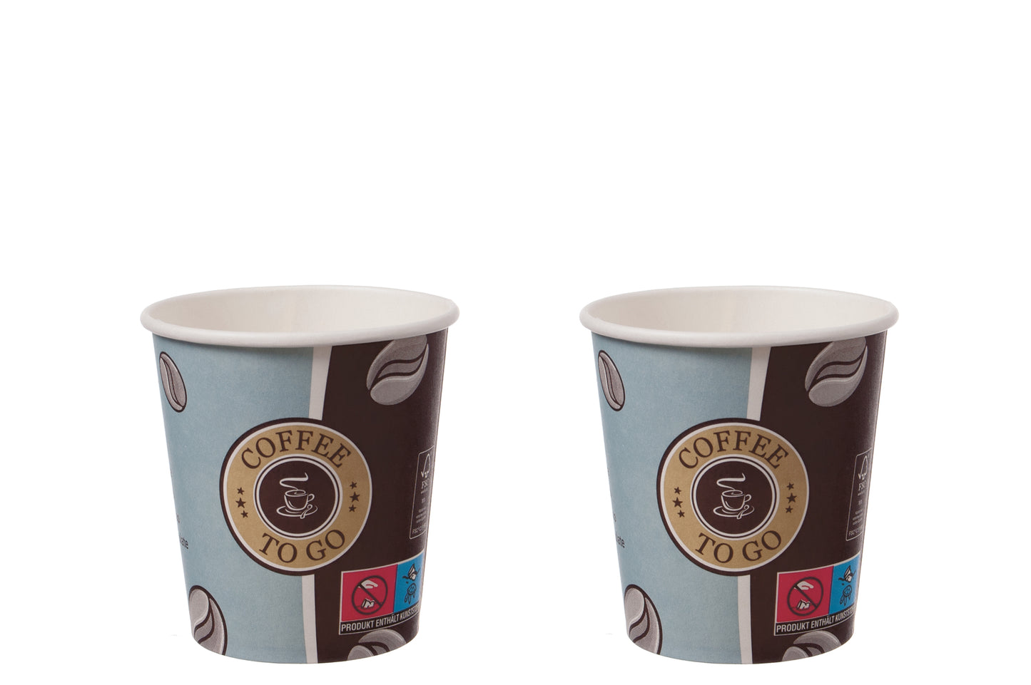 Kaffeebecher Pappe To Go Topline 0,18l Ø 73mm - 2000 Stück