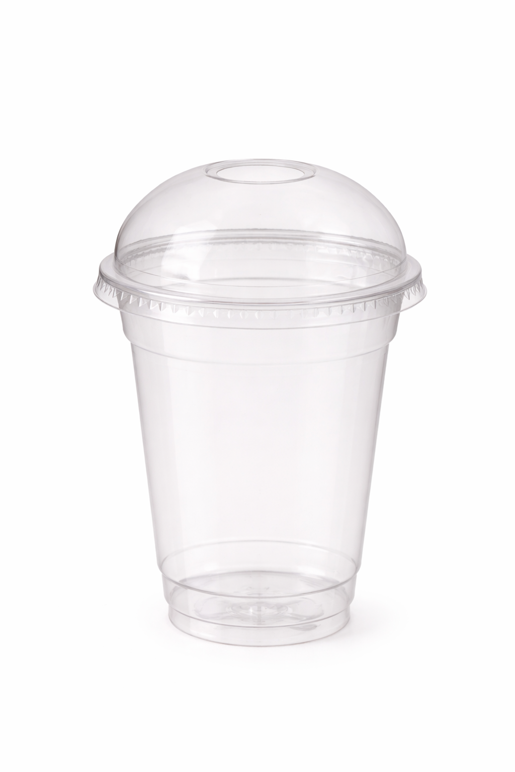 Smoothie Cup rPET 225ml 70x95mm mit Deckel Domdeckel - 800 Stück