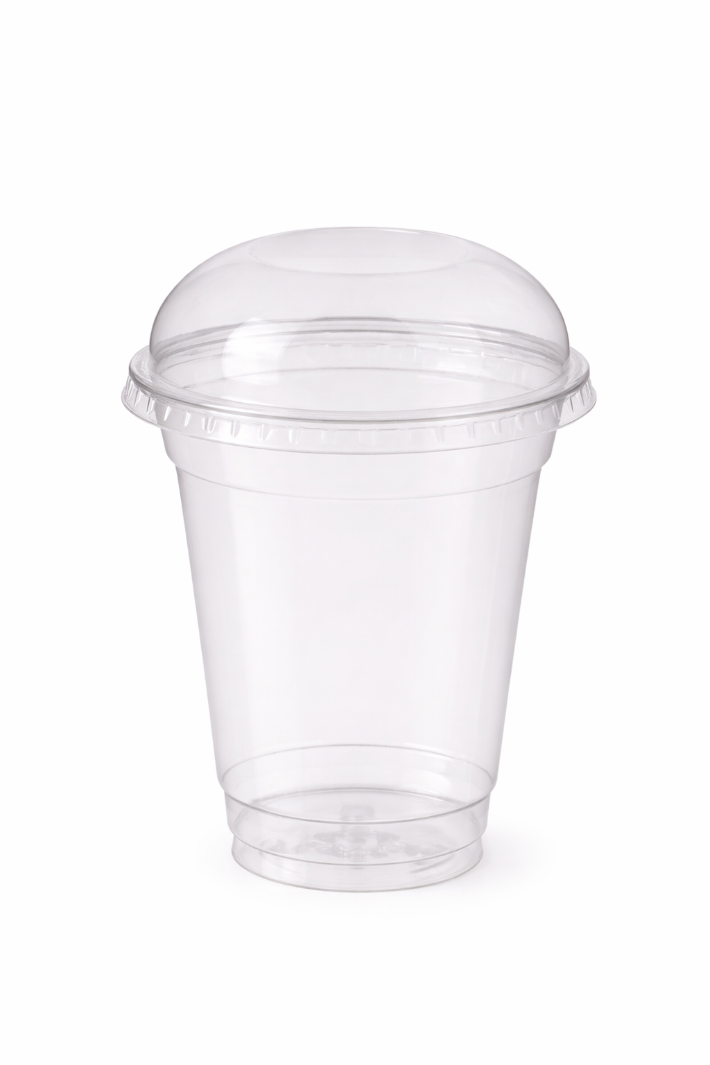 Smoothie Cup rPET 500ml 150x95mm mit Deckel Domdeckel ohne Loch - 800 Stück