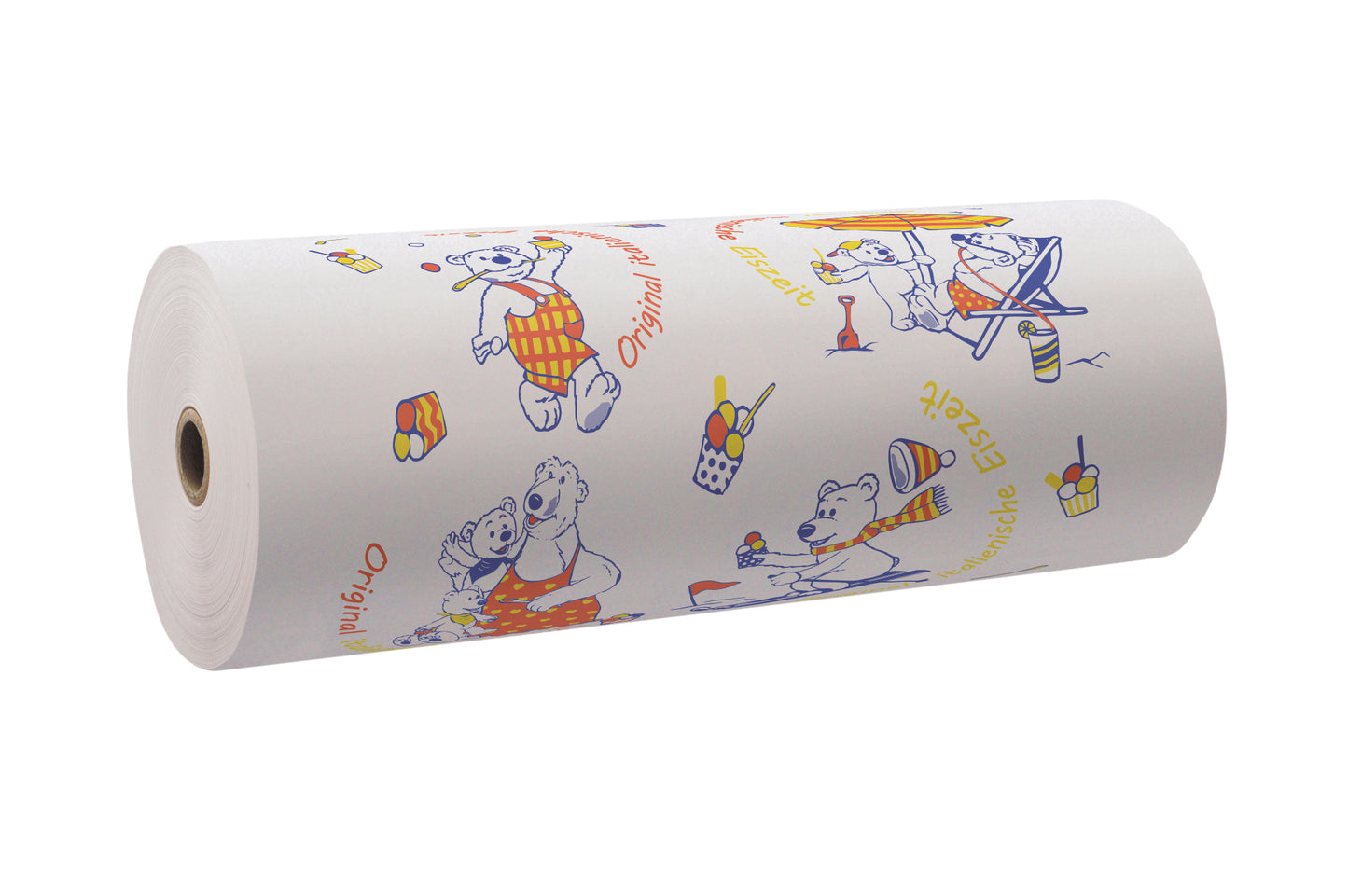 Rollenpapier Eispapier Motiv Eisbär 50cm 10kg - 1 Rolle