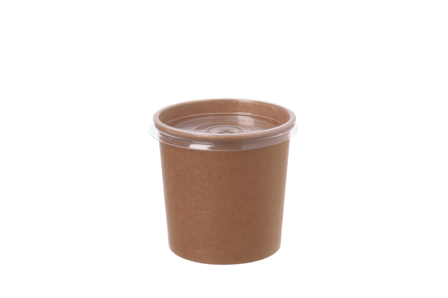 Suppenbecher Pappe PE 360ml mit Dampfloch-Deckel - 500 Stück