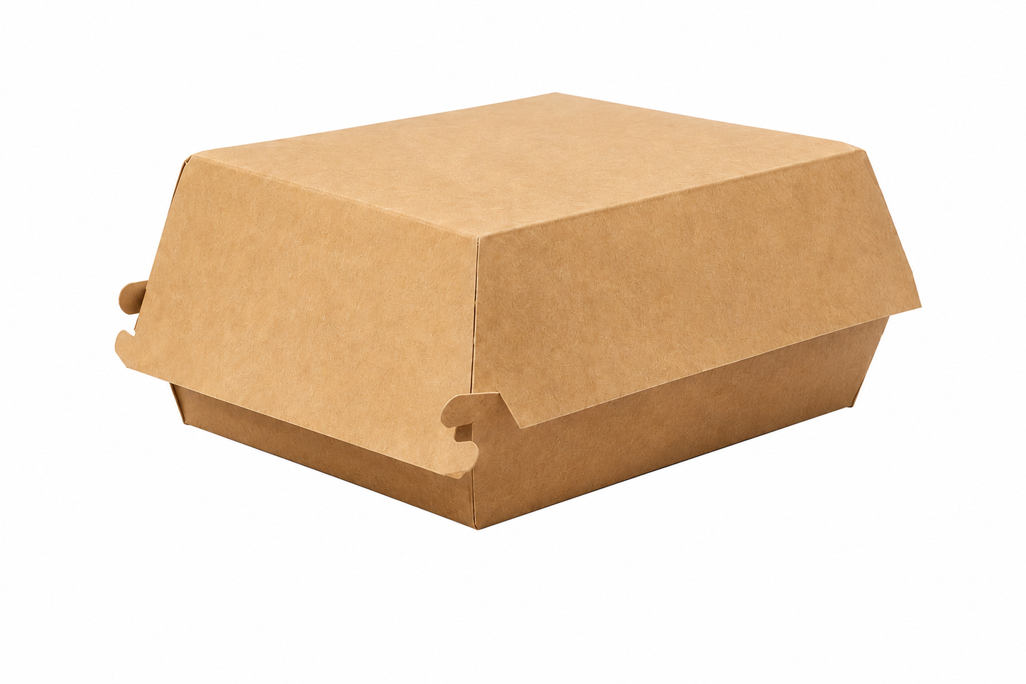 Hamburger Burger Box Pappe NATURE 145x145x80mm - 400 Stück