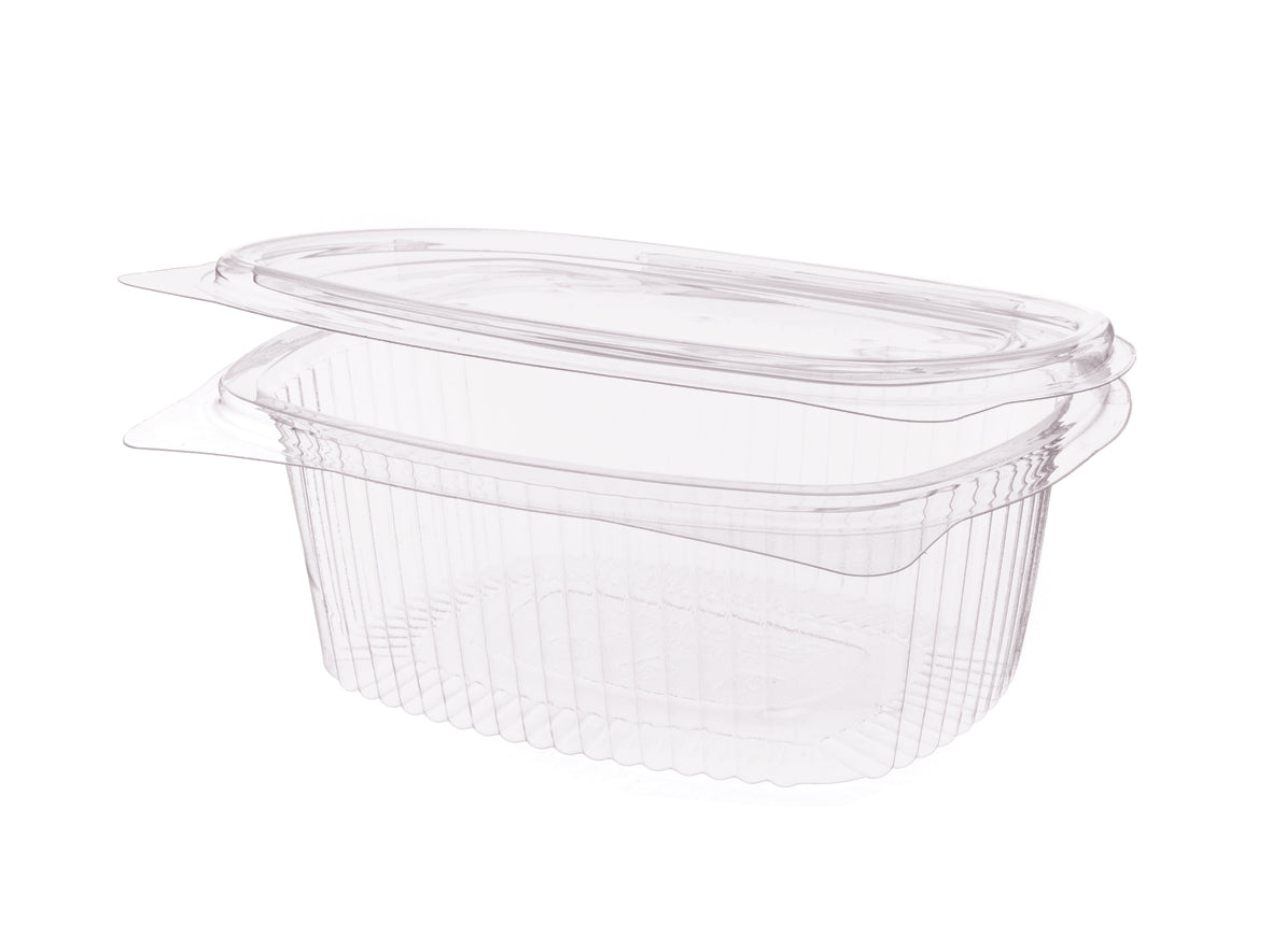 Salat Klappboxen oval B04 750ml 172x144x62mm - 400 Stück