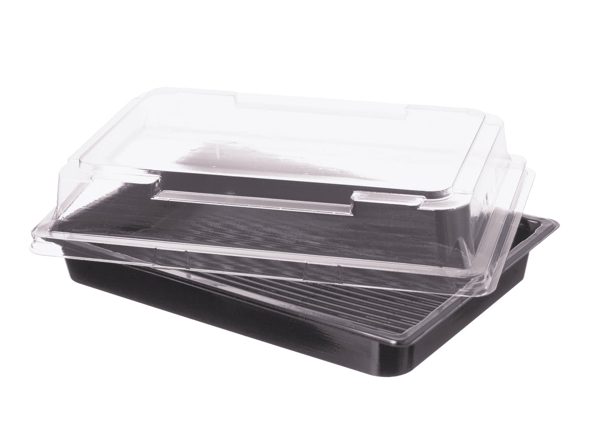 Sushi Schale mit Deckel PET 163x113x17mm - 500 Stück
