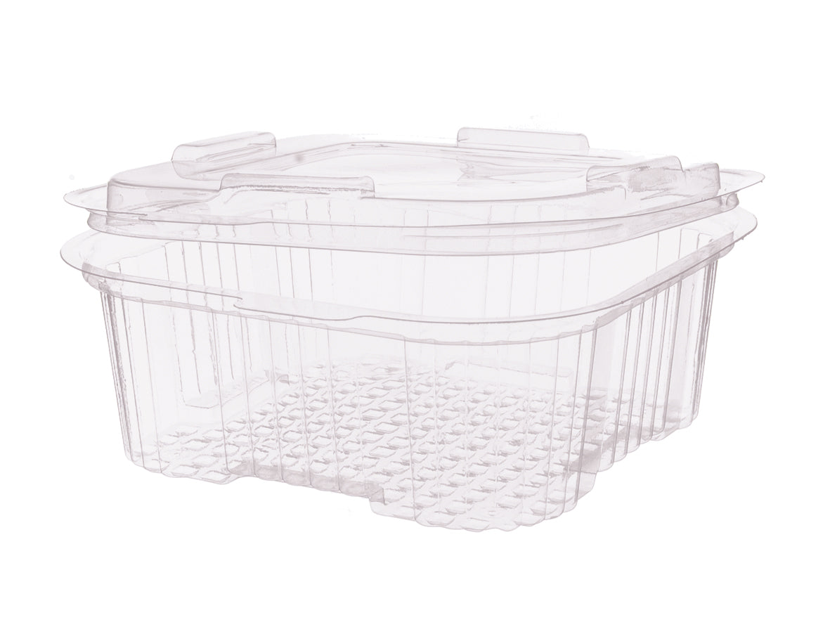 Salat Klappboxen eckig OPS 700ml 130x130x40mm - 400 Stück