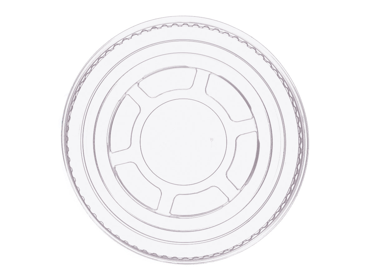 Smoothie Cup Flachdeckel rPET ohne Loch 95mm - 800 Stück