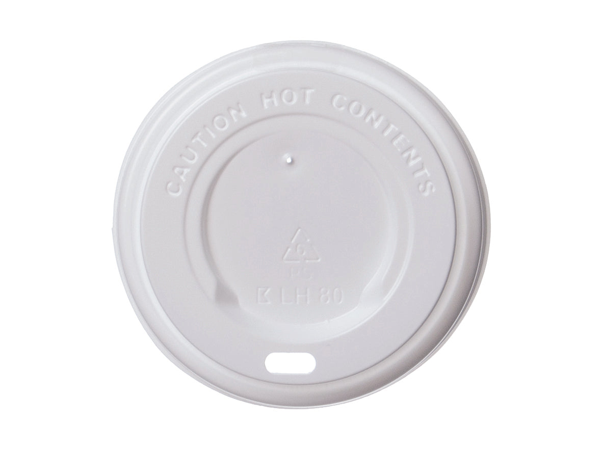 Kaffeebecher To Go Becher Deckel PS weiß 85mm - 1000 Stück
