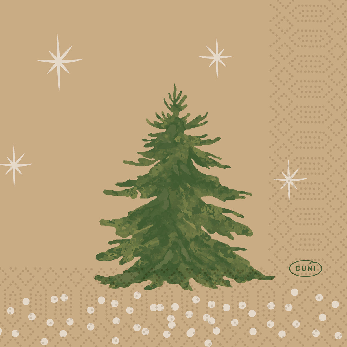 Servietten 24x24cm 3-lagig 1/4 Falz Humble Trees