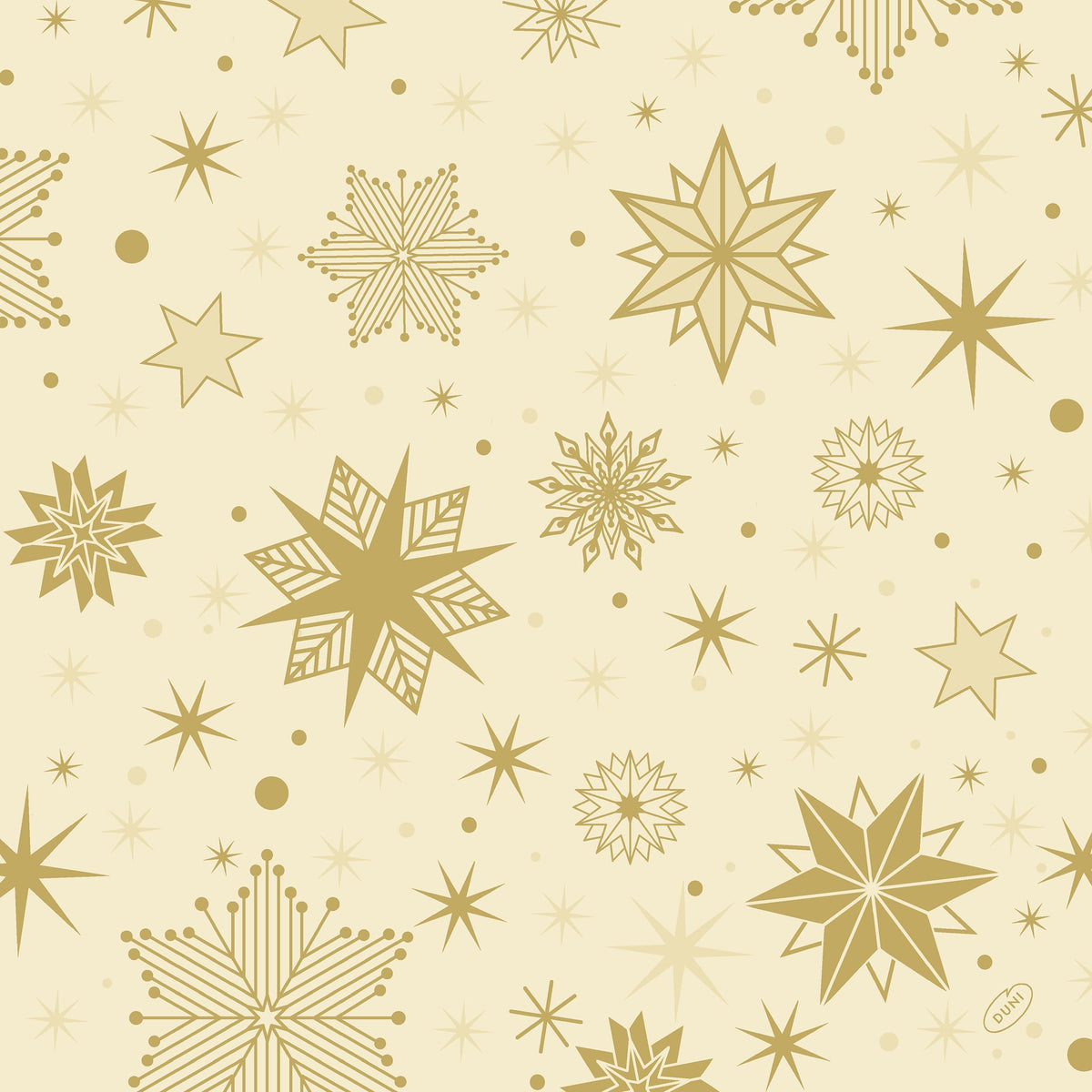 Servietten 40x40cm 4-lagig 1/4 Falz Stargazing Cream - 50 Stück