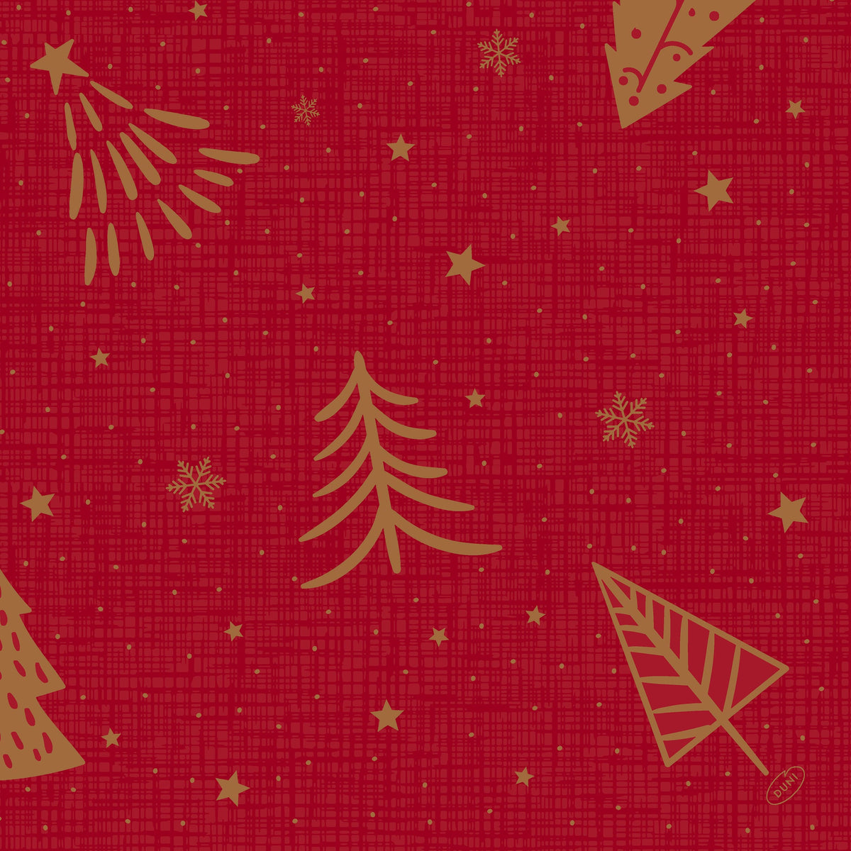 Bio Soft Servietten 40x40cm 1/4 Falz Shimmer Trees - 60 Stück