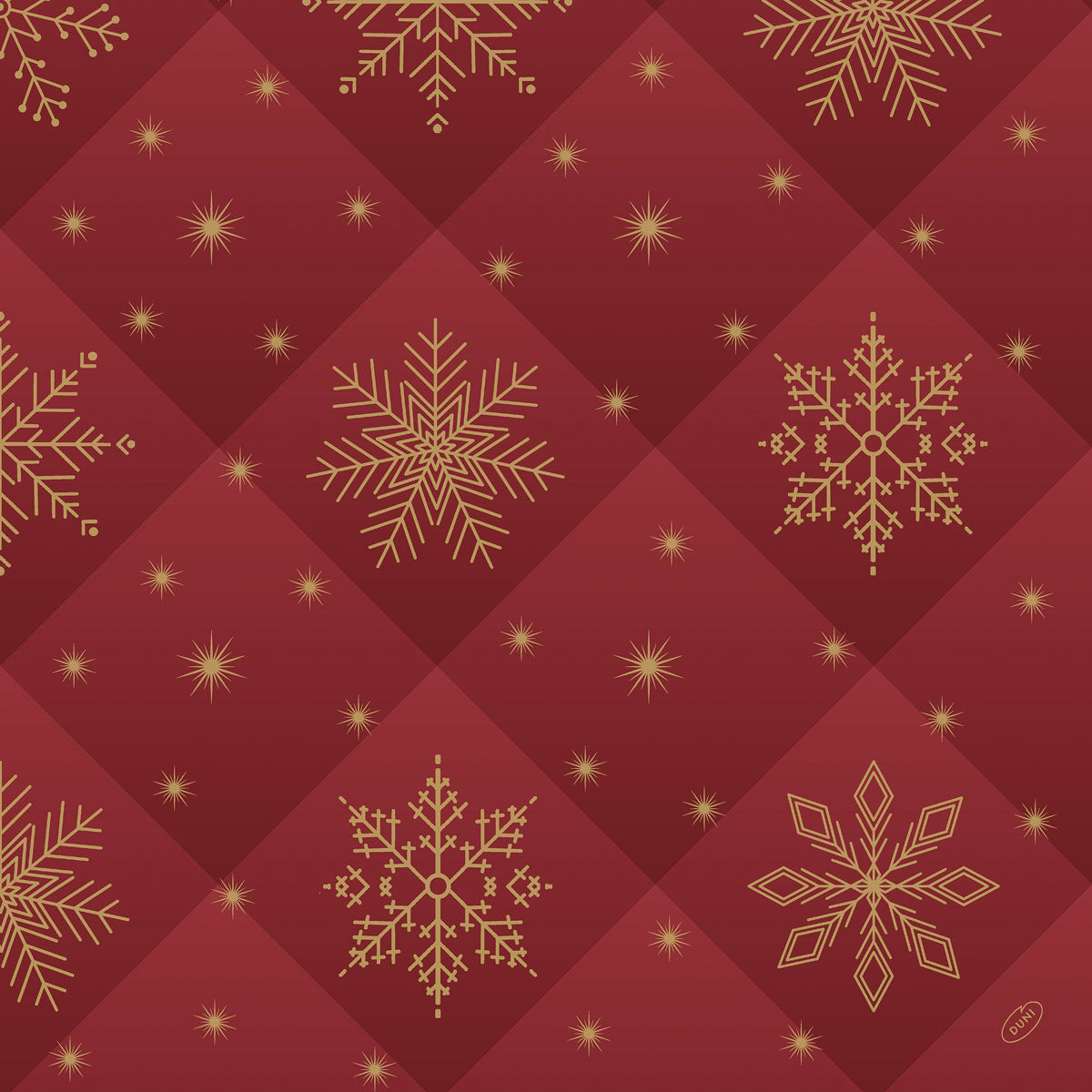Dunilin Servietten 48x48cm 1/4 Falz Rhombus Bordeaux - 36 Stück