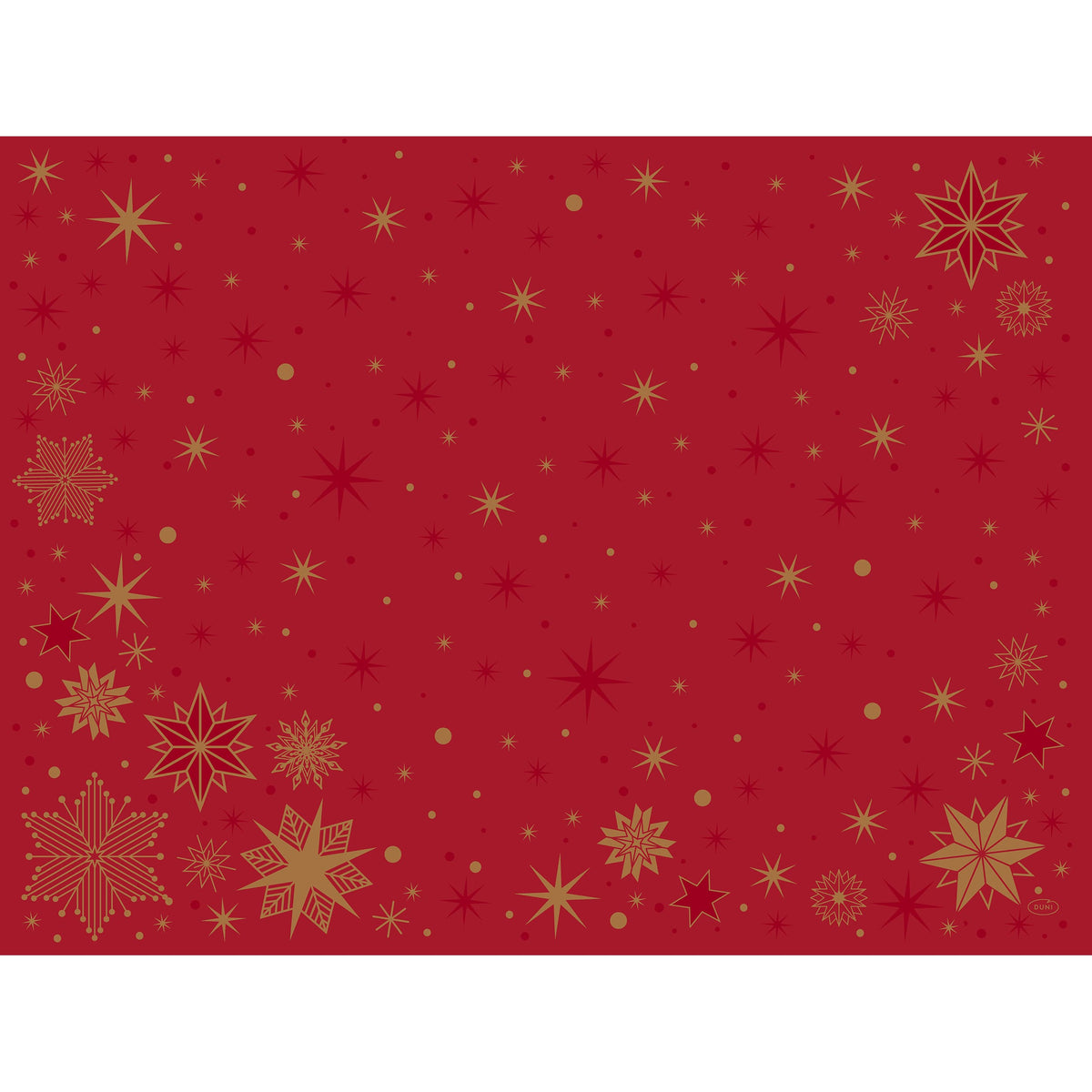 Dunicel Bio Tischsets 30x40cm Stargazing Red - 100 Stück