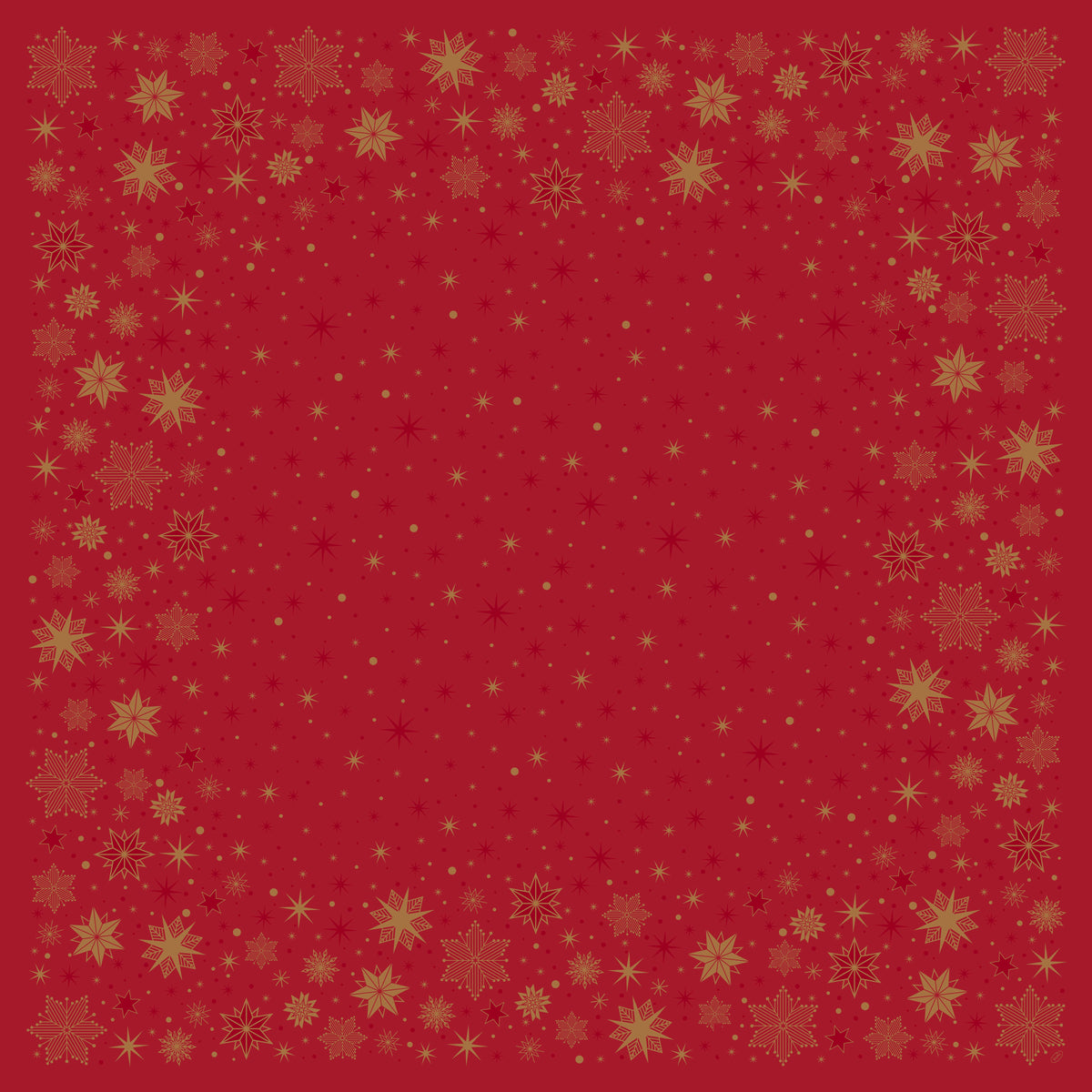 Einweg Dunisilk Tischdecken 84x84cm Stargazing Red - 20 Stück