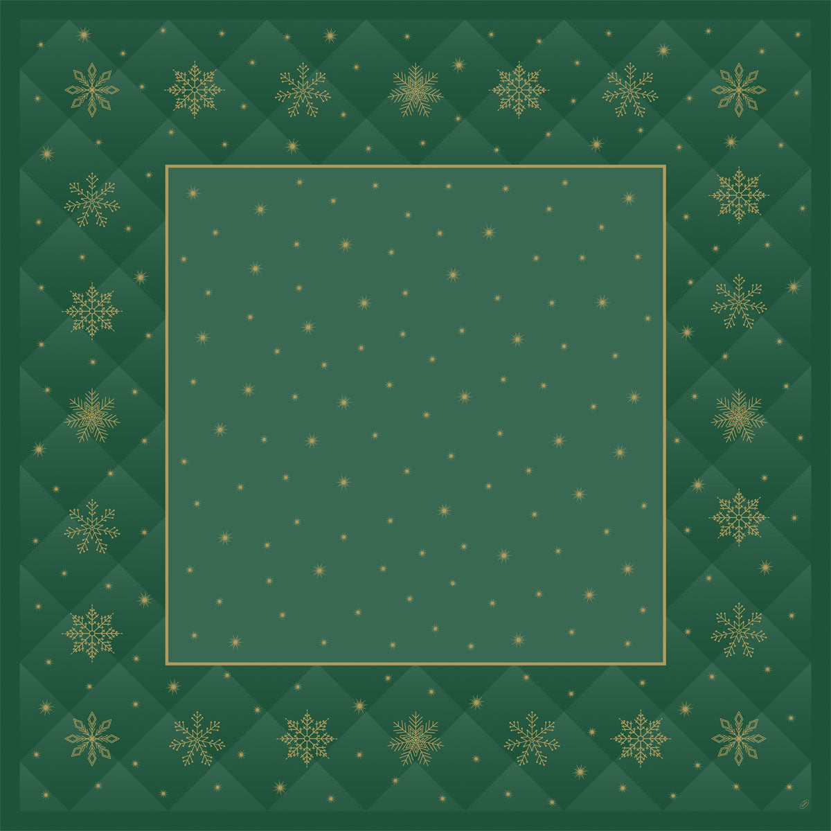 Einweg Dunicel Bio Tischdecken 84x84cm Rhombus Green - 20 Stück