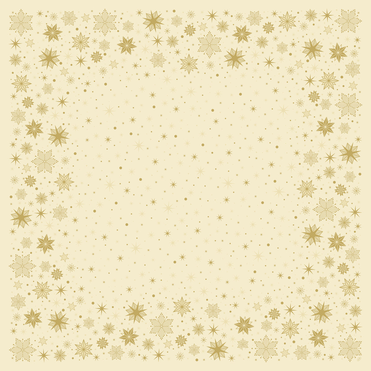 Einweg Dunicel Bio Tischdecken 84x84cm Stargazing Cream - 20 Stück