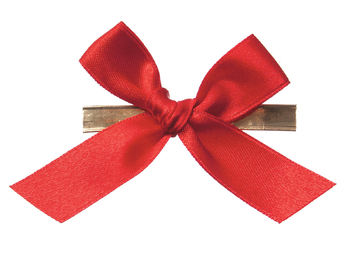 Clipse Weihnachten 60mm Gold mit roter Schleife - 2000 Stück