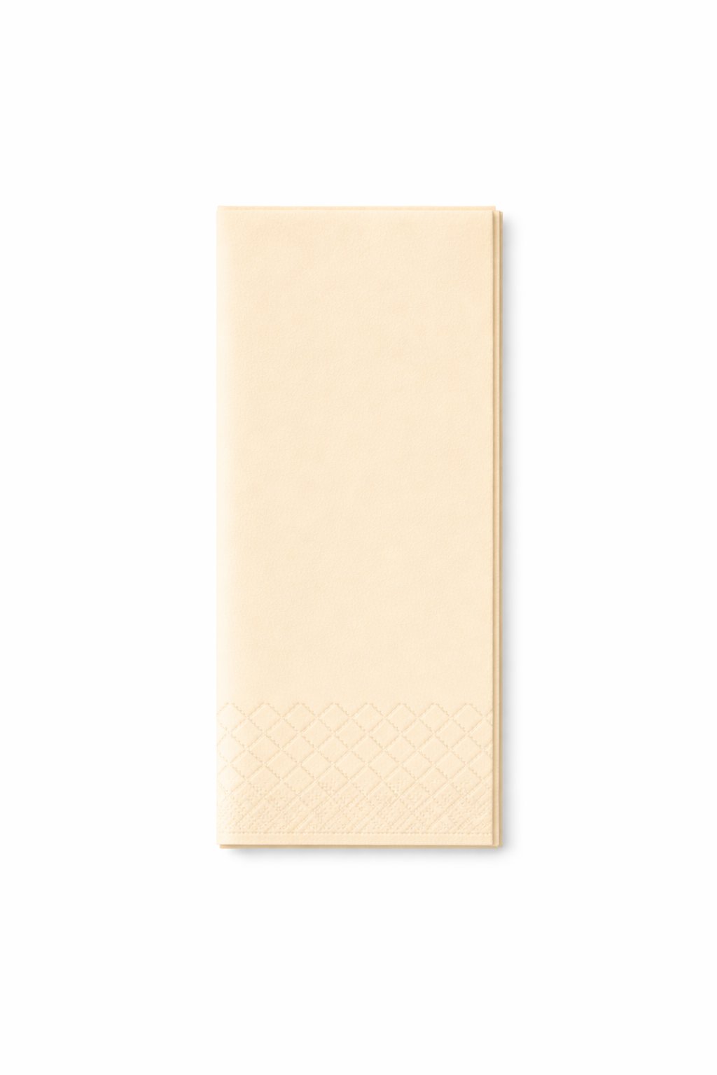 Servietten 33x33cm 2-lagig 1/8 Falz Creme - 2000 Stück