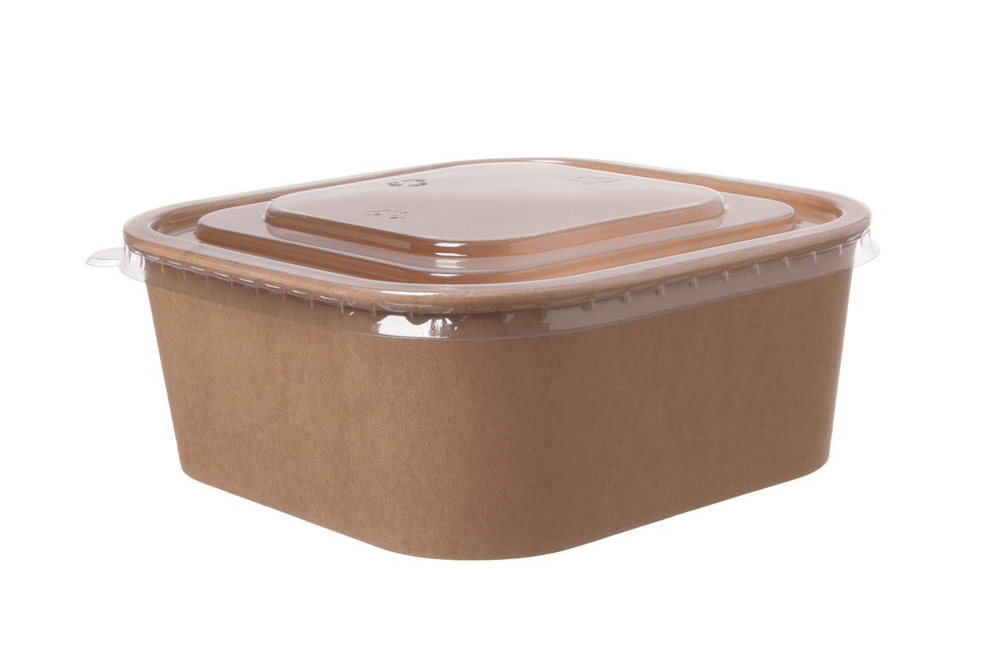 Salatschale quadratisch 1250ml 170x170x65mm inkl. Deckel - 50 Stück