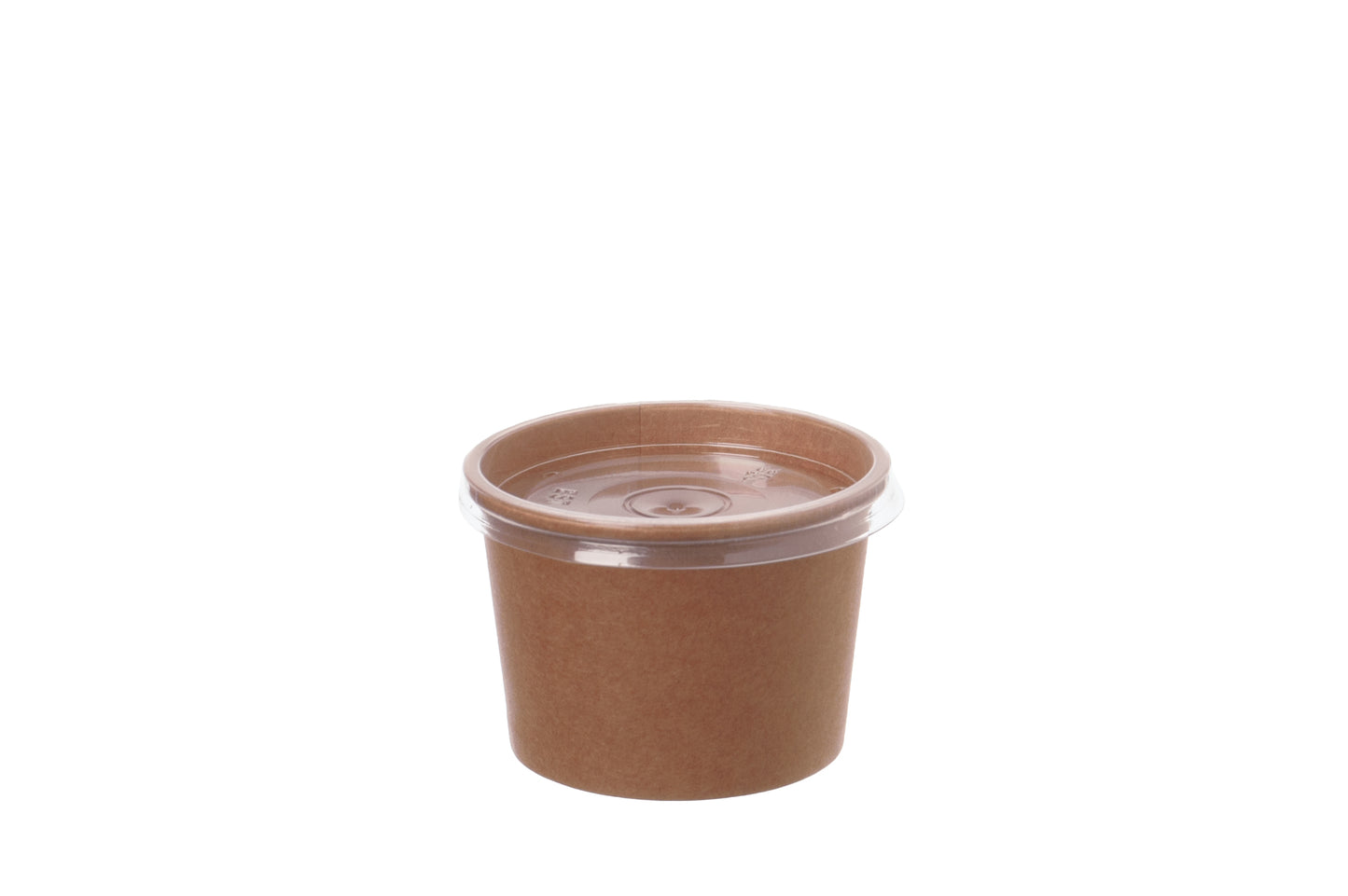Suppenbecher Pappe PE 230ml mit Dampfloch-Deckel - 500 Stück