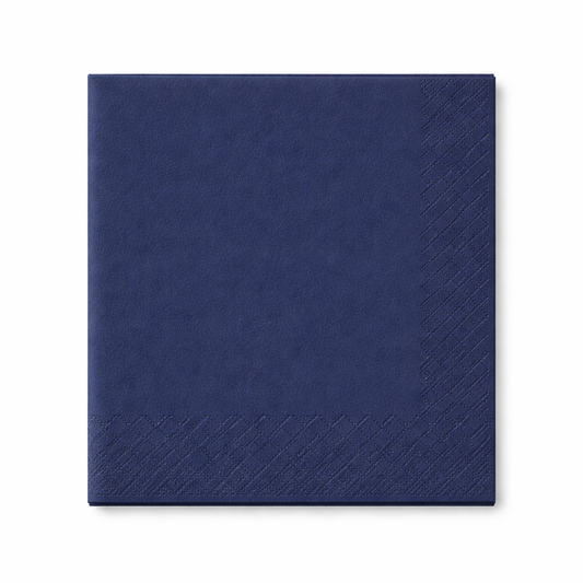 Servietten 33x33cm 2-lagig 1/4 Falz Blau - 2000 Stück