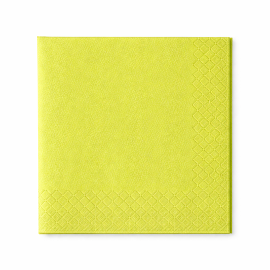 Servietten 40x40cm 3-lagig 1/4 Falz Hellgrün - 1600 Stück