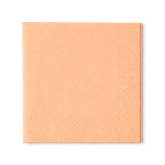 Servietten 40x40cm 3-lagig 1/4 Falz Pfirsich/ Peach - 1600 Stück