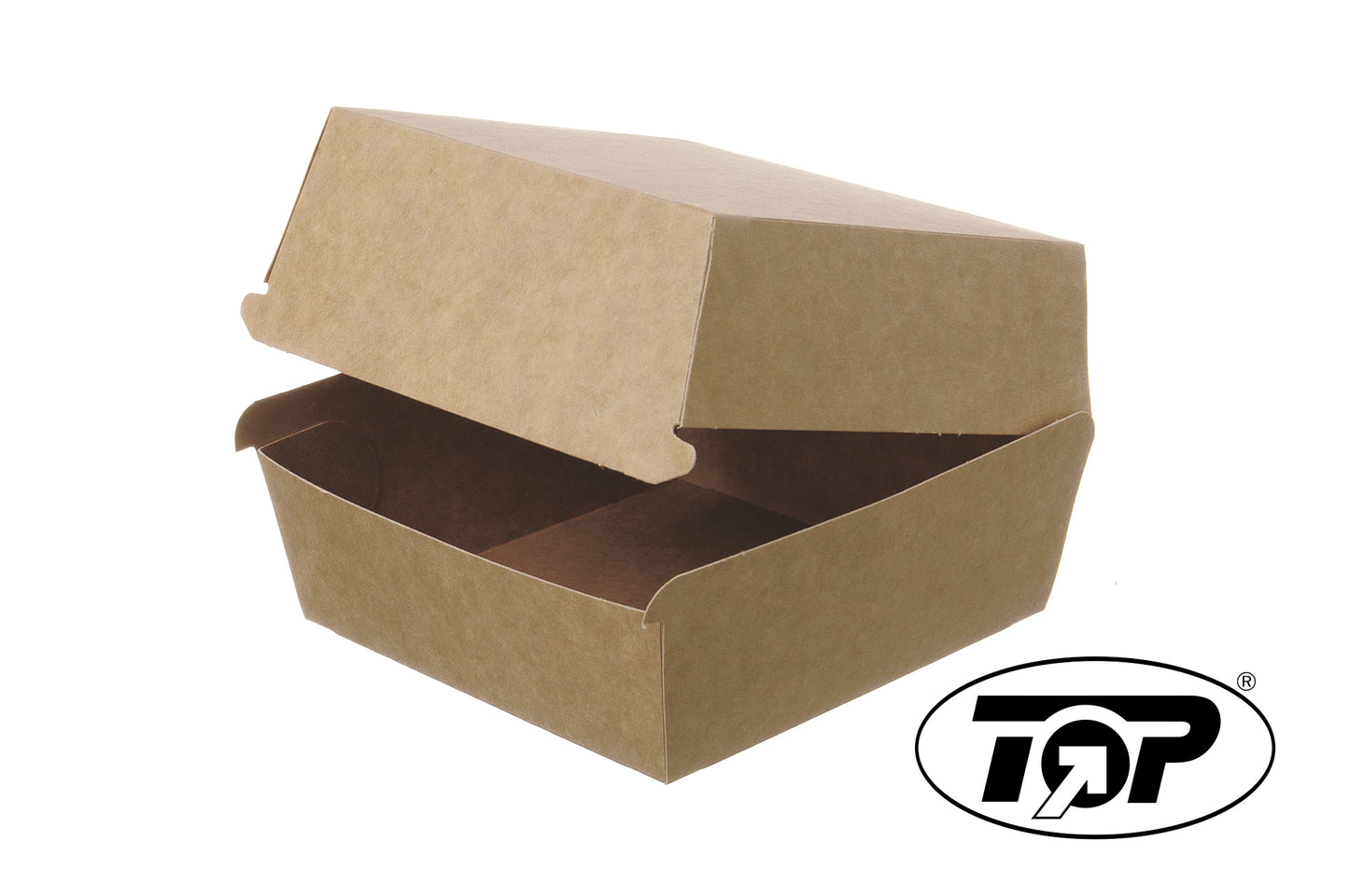 Hamburger Burger Box Pappe 110x110x80mm - 200 Stück