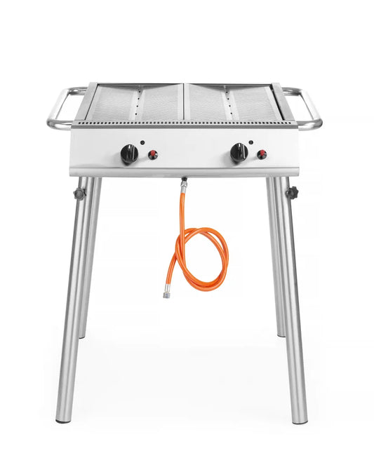 Gasgrill Xantos, HENDI, 9,5kW, 770x710x(H)870mm