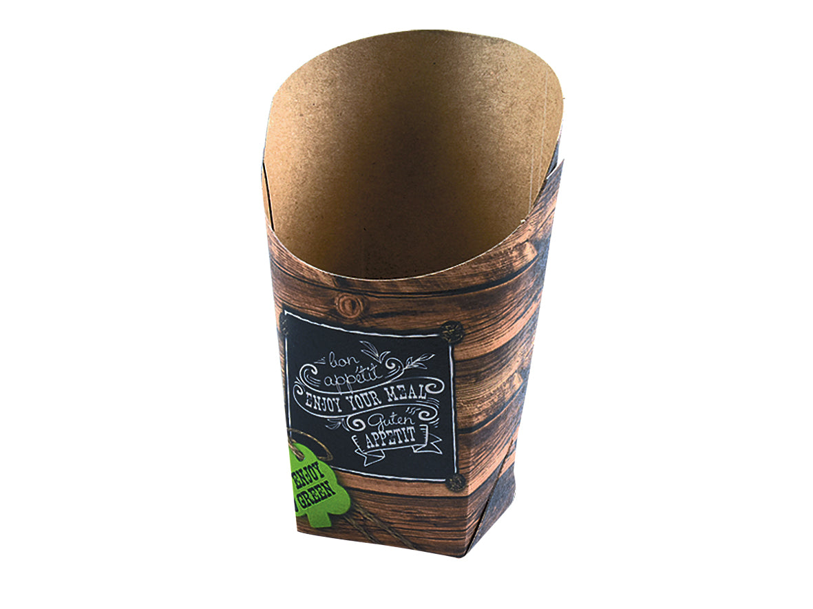 Wrap Becher Pappe Enjoy Green 100x46x105mm - 1000 Stück