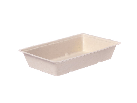 Snackschale Bagasse A14 190x117x36mm - 800 Stück