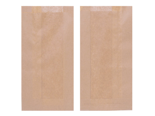 Bäckerbeutel Faltenbeutel braun 20+7x42cm - 1000 Stück