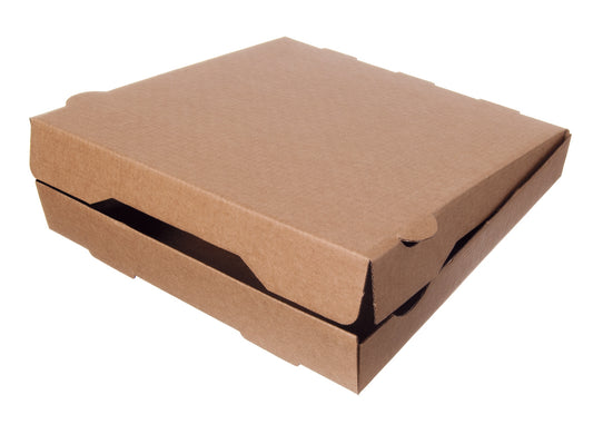 Pizzakarton 36x36x4 Braun ohne Druck NYC