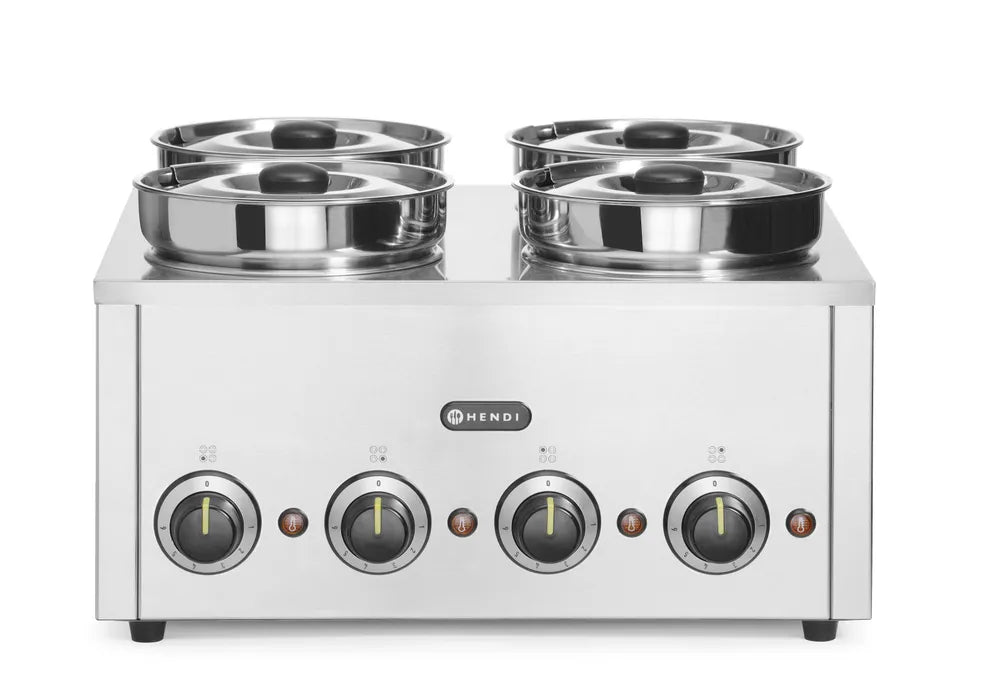 Thermosystem, vierfach, HENDI, 16L, 220-240V/800W, 506x509x(H)298mm