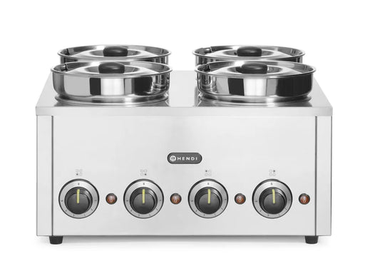 Thermosystem, vierfach, HENDI, 16L, 220-240V/800W, 506x509x(H)298mm