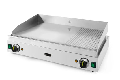 Grillplatte, HENDI, Profi Line, 2/3 glatt, 1/3 gerillt, 230V/3500W, 697x474x(H)241mm