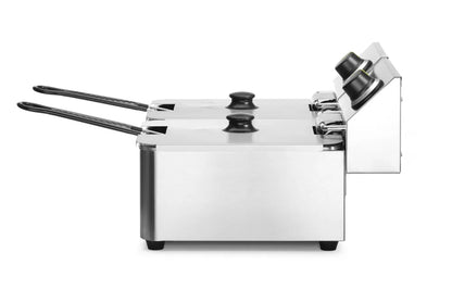 Friteuse Kitchen Line - 2x6L, HENDI, Kitchen Line, 12L, 230V/6600W, 550x430x(H)305mm